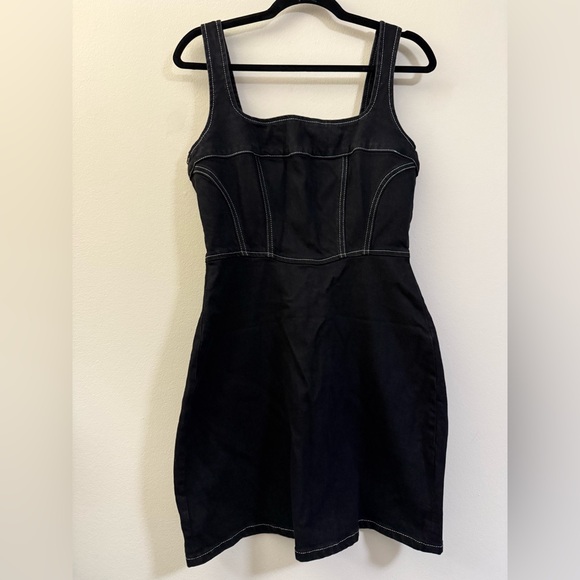 Reformation Davies Bustier Denim Dress in Black - 8 - Picture 11 of 11